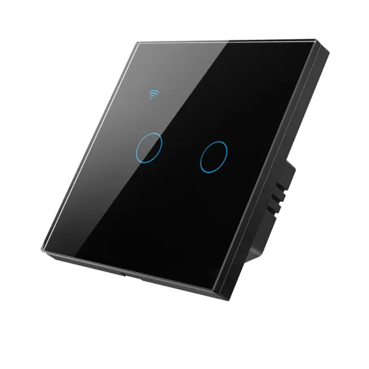 کلید دوپل هوشمند لمسی tuya تحت wifi ضداب ضد خش 2پل تویا