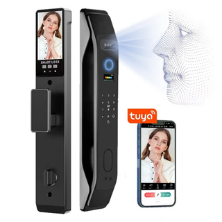 دستگیره هوشمند دارای تشخیص چهره و تشخیص کف دست مدل تویا دارای وایفای برند اسمارت لاک tuya wifi قفل هوشمند قفل دیجیتال