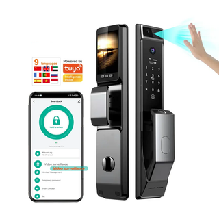 دستگیره هوشمند دارای تشخیص چهره و کف دست برند اسمارت لاک خلبانی دارای وایفای نرم افزار تویا wifi tuya