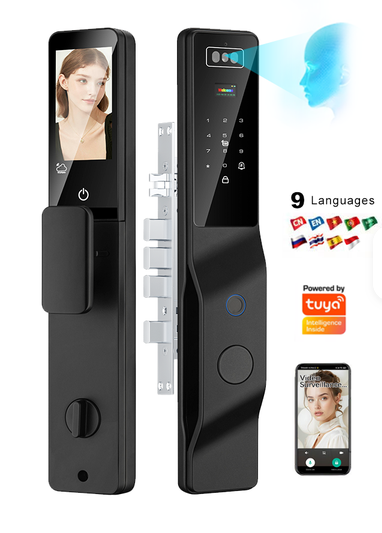 دستگیره هوشمند تشخیص چهره اسکن کف دست تویا وایفای tuya wifi باتری 4200